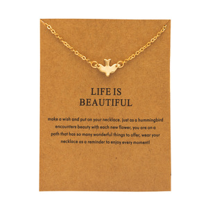 Collares con Colgante de Pájaro Animal de Moda para Mujeres y Niñas, Elegante y Sencillo Collar de Golondrina, Joyería de Moda para <span class=keywords><strong>la</strong></span> Clavícula, <span class=keywords><strong>La</strong></span> <span class=keywords><strong>Vida</strong></span> <span class=keywords><strong>es</strong></span> Bella - Product Image 6