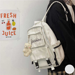 Grossiste Sac à dos en toile de grande capacité imprimé de couleurs personnalisées fermeture à glissière étanche haute qualité mode loisirs voyage - Product Image 5