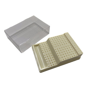 Dental Bur Box 168 Hole Plastic Sterilization <b>Case</b> With Drawer For Instrument Storage - Product Image 1