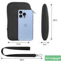 Léger SBR CR Impression par transfert personnalisé Support universel pour téléphone Pochette pour téléphone Pochette en néoprène pour téléphone portable