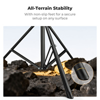 K&F Concept Trépied portable extensible 2,8 m pour photo et vidéo, support d'éclairage pour photographie avec vis 1/4'' pour flash