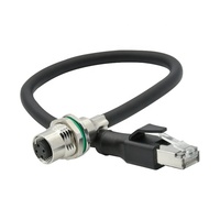 Câble Ethernet M12 réseau Lan D X code 4pin 8pin M12 à connecteur Rj45 caméra industrielle câble de Vision industrielle