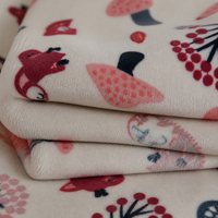 Tissu tricoté en velours imprimé à motif animalier 95% polyester, élastique, directement de l'usine Keqiao pour vêtements, robes et textiles de maison