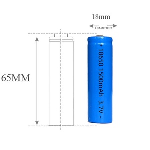 Vente en gros 3.7 volts Batterie au lithium 1500mAh Cylindrique Rechargeable 3.7v Li Polymère Batterie 18650 pour outils électriques - Product Image 2
