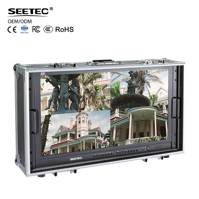 SEETEC 4K280-9HSD-CO 27" 4K Ultra HD Broadcast Director Monitor, 4xHDMI Multi-View, OEM for TV Studio & OB Van