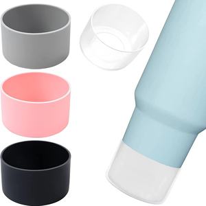 Accessoires en silicone pour base de tasse à eau réutilisable, écologiques, anti-goutte, anti-rayures, couleur personnalisée, vente en gros - Product Image 4