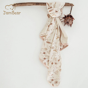 Mantas orgánicas de doble cara para bebés, manta de cama de bebé de punto personalizada, manta portabebés de bambú orgánico al por mayor - Product Image 1