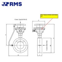 Pièces détachées marines SEAPLUS Système de lutte contre l'incendie au CO2 Proportionneur de mousse Diaphragme 50F-150W