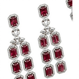 Luxury Majestic Brass Zircon Imitation Pearl Necklace Earring Set Royal Sparkle Women's Trendy Jewelry Gift Wedding Party - Product Image 2
