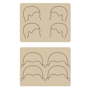 SMP Micropigmentation <b>Practice</b> Skin Silicone Scalp Tattoo <b>Pad</b> Hairline Pattern Training Supplies - Product Image 6