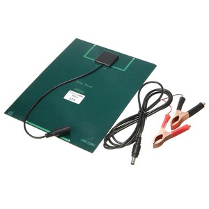 Masuyoshi Mitsu 5.5W <b>12V</b> Polycrystalline Solar Panel With Clips For 9-<b>12V</b> <b>Battery</b> Charging - Product Image 3