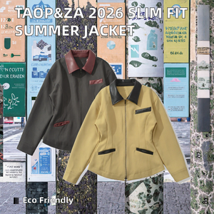 TAOP&ZA Nouvelle Collection Été 2026 – Veste à Manches Longues Zippée Style Européen et Américain, Unie, Respirante, Écologique et Coupe Ajustée - Product Image 2