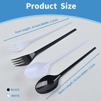 Ensemble de couverts jetables de bonne qualité, fourchette, cuillère, couteau, pour le camping