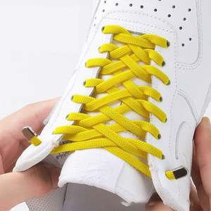 สายรัดรองเท้าแบบยางยืดโพลีเอสเตอร์แบบกำหนดเองจากโรงงาน พร้อมหัวเข็มขัดแบบคลิป สำหรับรองเท้ากีฬาและรองเท้าลำลอง - Product Image 4