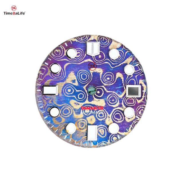 Luxury Artistic Brass Damascus Dial for Watch Parts Boutique Watch Brands OEM/ODM Orders Available
