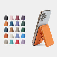 Groothandel Luxe Lederen Magnetische Kaart Portemonnee Stand Voor Iphone Voor Creditcardhouder