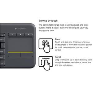 K400 Plus 2.4g Wireless Keyboard Gaming Laptop Pc Gamer Original Ergonomics Touchpad <b>Mini</b> Unifying Computer <b>Tv</b> K400 - Product Image 3