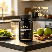 Capsules de Nicotinamide Riboside OEM avec Resvératrol 1000mg, booster de NAD pour la santé cellulaire, l'énergie et la vitalité