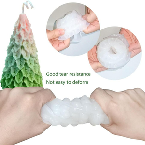 Moule en silicone 3D pour bougies de Noël, décoration de Noël, moule en silicone à bas prix pour bougies en forme de sapin de Noël, sapin de Noël en silicone - Product Image 2