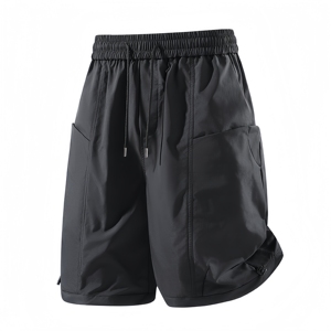 Shorts de travail pour hommes, dernière collection été, coupe slim, poches à rabat, style décontracté et sportif - Product Image 1