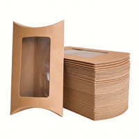 Scatole Regalo Natalizie in Carta Kraft Bianche, Marroni e Nere con Finestra, Piccole Buste per Caramelle e Candele
