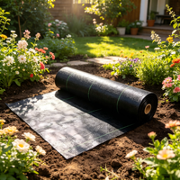 Toile de paillage durable en tissu tissé pour les jardins, les parterres de fleurs et les plantations commerciales