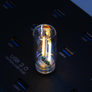 Lampe de nuit USB pour voiture, lampe à filament LED tactile à intensité variable, éclairage portable, plug and play, lumière d'ambiance décorative pour voiture, chambre à coucher - Product Image 5