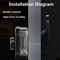 Cerradura Digital Inteligente KROVI NT02 Directo de Fábrica con Huella Dactilar, IP66 Impermeable y Control Remoto para Seguridad en Exteriores