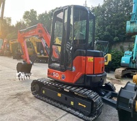 Excavator Hidrolik Kompak Hitachi ZX50U Bekas, Track Karet, Jam Operasi Rendah, Hidrolik Original, Dijual