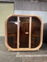 HELIUS aile açık yüksek kalite katı ahşap Sauna kabin buhar yüksek sıcaklık rahat özel Sauna odası