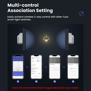 Công tắc tường thông minh GIRIER Tuya ZigBee/WiFi, điều khiển từ xa, 1/2/3/4 nút bấm - Product Image 5