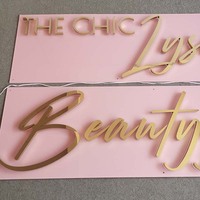 Enseigne 3D en acrylique et acier inoxydable rétroéclairée par LED pour centre commercial, devanture de magasin extérieure, étanche IPX3, publicité commerciale personnalisée