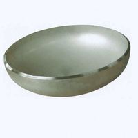 Tapa de extremo roscada de tubo de acero inoxidable sanitario 304 316L cabeza de tanque
