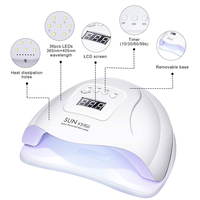 Lampe à ongles automatique SUN X5 Plus, quatre réglages de minuterie, 120W, 36 LED UV, séchage rapide du gel à ongles, lampe professionnelle pour manucure NAL002