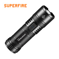 Lampe de poche LED à zoom rechargeable à haute intensité Torche en aluminium avec filtre 3 couleurs