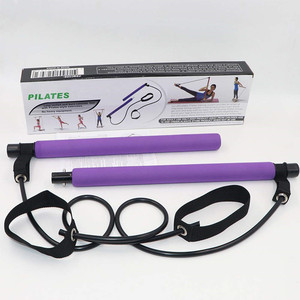 Bộ dụng cụ tập Pilates với dây kháng lực, thanh tập thể dục tại nhà, thanh tập Pilates di động, thanh tập thể dục, in logo tùy chỉnh, bán buôn - Product Image 6