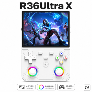 Console <span class=keywords><strong>de</strong></span> jeu vidéo portable R36 Ultra X 4,5 pouces, 128 Go, 35 000 <span class=keywords><strong>jeux</strong></span> préchargés, système d'exploitation Linux, batterie 3000 mAh, écran IPS, design portable - Product Image 2