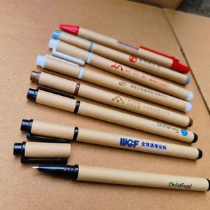 Promotional Custom Logo Kraftpaper <b>Pens</b> for Advertising Gifts Clients Gifts Factory Price - Product Image 3