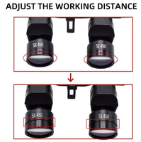 Manual Dental Microscope 5W Magnetic Square Headlight Neurosurgical Magnifying Glass Ergo Conversion Lens Loupe 5x