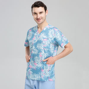 <span class=keywords><strong>Uniformes</strong></span> médicos con cuello en V <span class=keywords><strong>de</strong></span> estilo básico para mujeres y hombres, Tops estampados <span class=keywords><strong>de</strong></span> algodón puro, Tops exfoliantes estampados, <span class=keywords><strong>uniformes</strong></span> <span class=keywords><strong>de</strong></span> consultor estético - Product Image 5