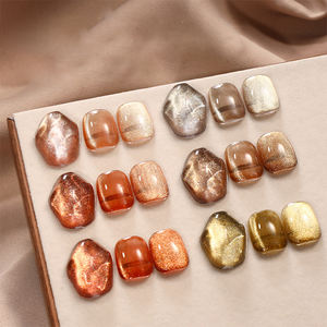 Vernis à ongles magnétique effet œil de chat AILANUO 6 couleurs, feuilles d'automne dorées, TPO sans HEMA, OEM ODM, gel UV - Product Image 2