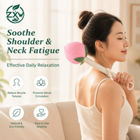Marteau de massage créatif aux formes de fruits et fleurs (Pêche, Tournesol, Lotus) en armoise traditionnelle pour la santé des femmes