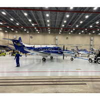 Hangar à grande portée en structure acier SAFS pour projet de construction d'installation aéronautique
