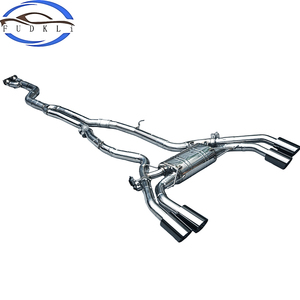 <span class=keywords><strong>Échappement</strong></span> Valvetronic <span class=keywords><strong>pour</strong></span> BMW X3m X4m F96 F97 Système d'<span class=keywords><strong>échappement</strong></span> Catback à <span class=keywords><strong>tube</strong></span> unique de 3,5 pouces en acier inoxydable avec embout et silencieux à valve - Product Image 1