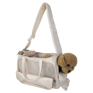 Portador de mascotas cruzado de gran capacidad con rueda, estilo informal versátil, cremallera vietnamita de nailon sólido para uso diario - Product Image 5