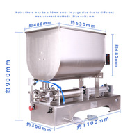 Machine de mélange et de remplissage de savon liquide au beurre d'arachide haute capacité