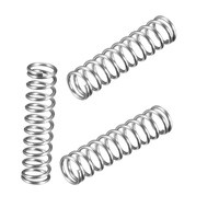 Ressorts de compression industriels en acier sur mesure avec finition nickelée, ressort de compression industriel