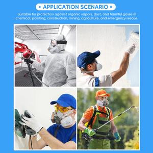 <span class=keywords><strong>Masque</strong></span> respiratoire intégral <span class=keywords><strong>anti</strong></span>-rayonnement <span class=keywords><strong>nucléaire</strong></span>, <span class=keywords><strong>masque</strong></span> de protection intégral 6800 pour peinture par pulvérisation, en stock – Vente chaude - Product Image 6
