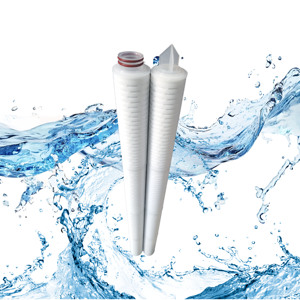 Cartouche filtrante plissée en membrane PES 0,1/0,2/0,5/1/1,5/2 microns pour pompe à osmose inverse, garantie 1 an pour le traitement des eaux profondes - Product Image 1