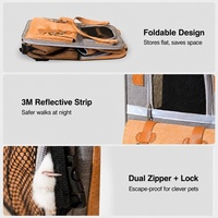 Sac de transport pour chat, portable, grande capacité, sac à dos avec bretelles, toile respirante, style capsule spatiale, quatre saisons, 7 kg, petit modèle